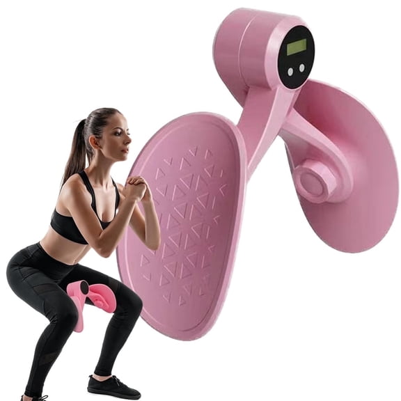 360° Rotating Adjustable Thigh Exerciser with Counter – Inner Thigh & Pelvic Floor Muscle Trainer for Women