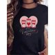 thumbnail image 1 of Valentine Day T-Shirt Print Round Neck Short Sleeve T-Shirt For Women Casual Summer Women Top GraphiCamisetas para mujer, lindas camisetas con estampado gráfico, de manga corta, estilo casual, para ve, 1 of 7