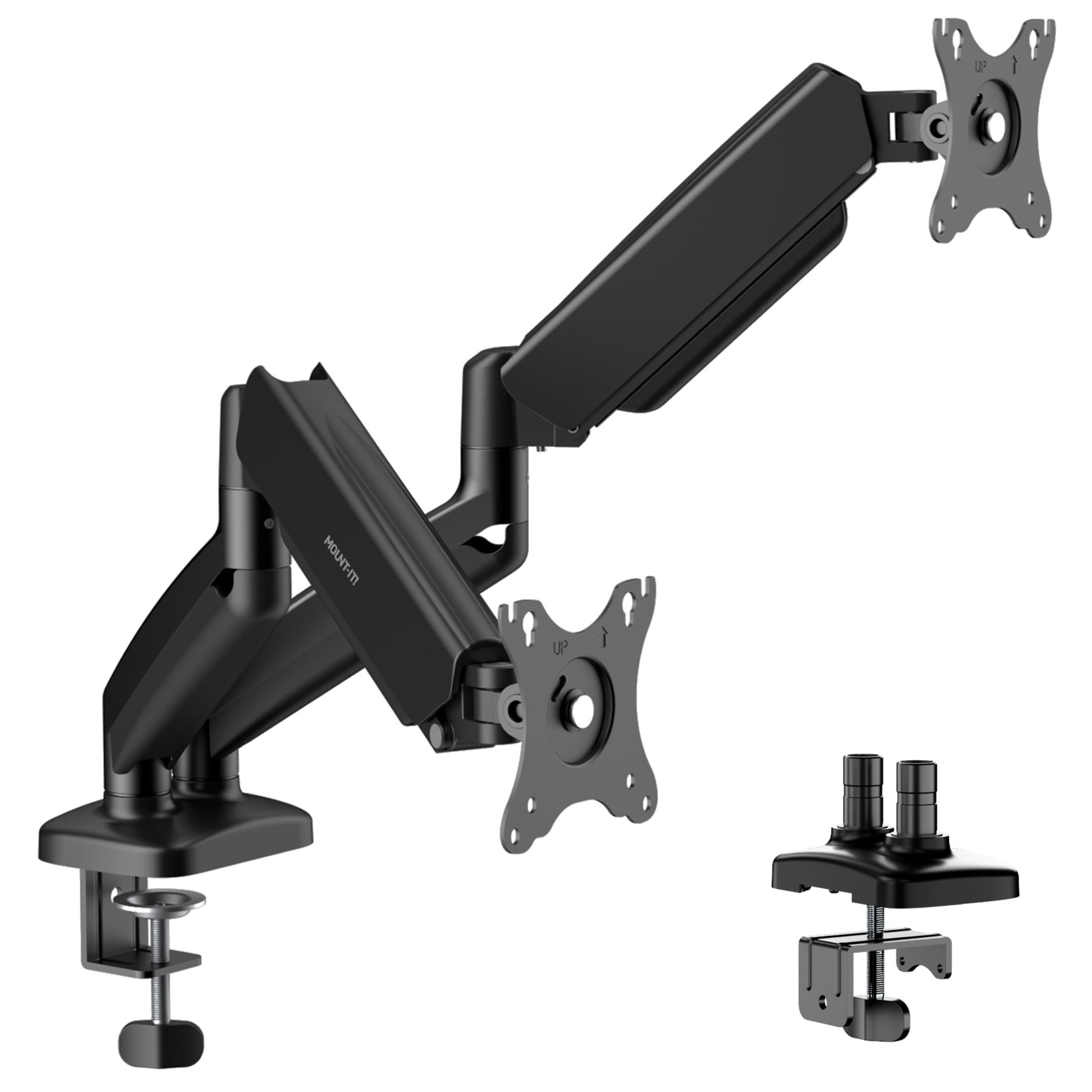 Dual Monitor Desk Mount with Gas Spring Arms