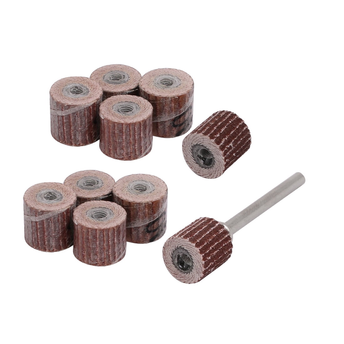 10pcs 10mm Dia 400 Grit Sandpaper Flap Sanding Wheel Grinding Head w