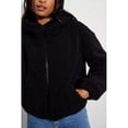 thumbnail image 4 of Dorothy Perkins - Saco de Polar de Peluche para Mujer (Negro), 4 of 5