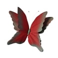 thumbnail image 4 of Exhibición de mariposas artificiales, mural decorativo de papel, accesorios para fotografía, boda Rojo Verde, 4 of 9