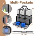 thumbnail image 3 of Bolsa de Viaje Mancro para Perros con Contenedores de Comida y Platos Plegables, 3 of 8