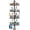 Bronze, variant on Corner Shower Caddy Tension Pole - Rustproof Shower Shelves with Towel Bar & Soap Holder, Adjustable Bath Organizer for Bathroom Storage, 27.6-108.3 inch, Black