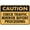 Warning Sign 2, variant on Caution Beware Of Vehicle Exiting Car Wash Sign 8"x12" Metal Aluminum Signs, Weather Resistant, Weatherproof, Indoor Or Outdoor