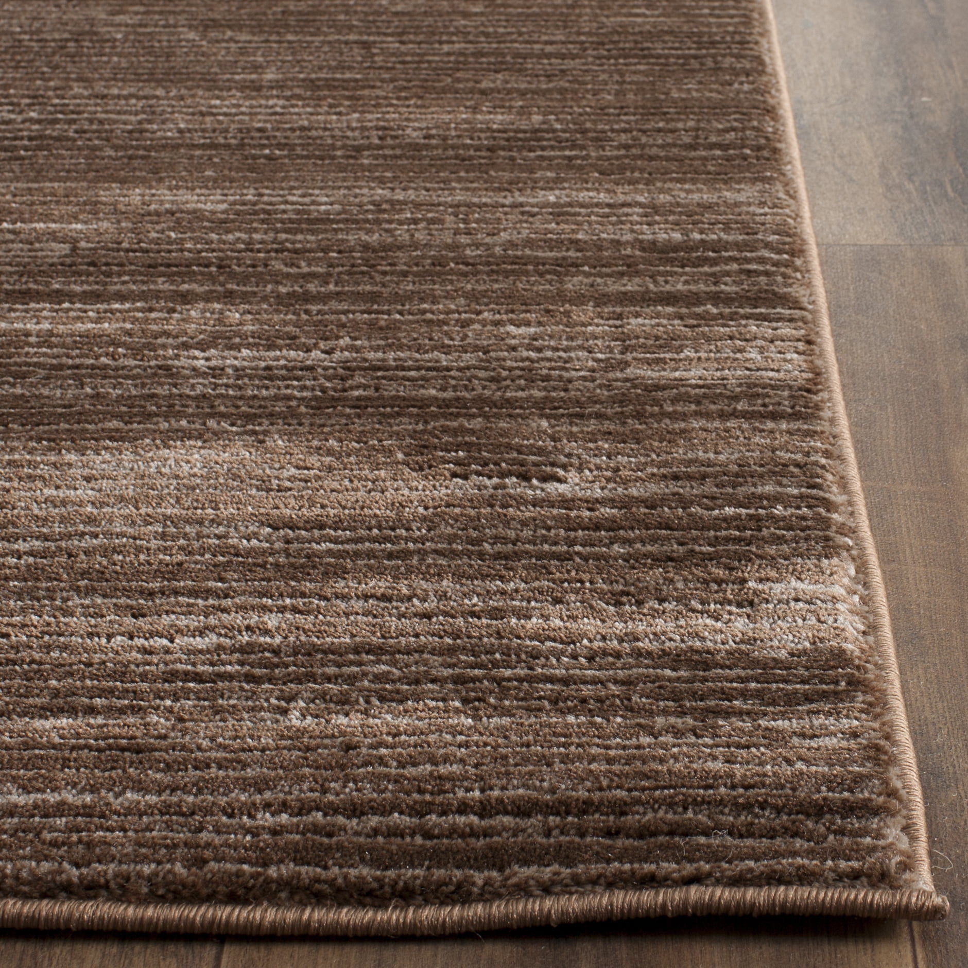 SAFAVIEH Vision Adrasteia Overdyed Solid Runner, 2'2" x 16', Brown - Modern Design, Brown, Non-Shedding & Easy Cleaning, Ideal for Living Room, Bedroom, Dining Space, Entryway, Hallway, Kitchen