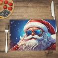 thumbnail image 3 of Christmas Decoration Placemats Santa Claus Christmas Character Comic Style Entryway Door Mat Pack Of 6 17.7x13 Inch Cartoon Door Mat Outdoor Entrance for Office, 3 of 6