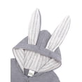 thumbnail image 4 of LUXUR Combinaison Nouveau-Né une Pièce Justaucorps à Capuche Combinaison Chaude Manches Longues Gris 73, 4 of 9