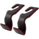 thumbnail image 1 of Gancho para reposacabezas de coche, almacenamiento de cuero en el asiento trasero del vehículo para bolso, bolsa de supermercado y más, negro y rojo Rojo Verde, 1 of 5
