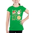 thumbnail image 2 of Festive Christmas Cookie Design Youth's T-shirt, 2 of 3
