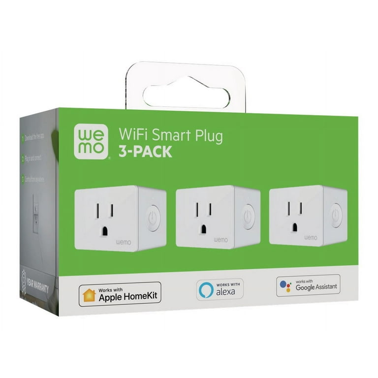Wemo Smart Plug Simple Setup Smart Outlet for Smart Home, Control