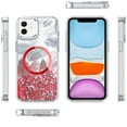 thumbnail image 4 of For Apple iPhone 15 Pro Max Case, Epoxy Glitter Shimmer Fashion Case with Magnetic Magsafe Compatible Hybrid Sparkling Slim Protective Phone Cover (Red), 4 of 9