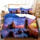 thumbnail image 1 of 3D Art Naturaleza Paisaje Funda de edredón Set Ropa de cama Set Funda nórdica Fundas de almohada 18, 1 of 3