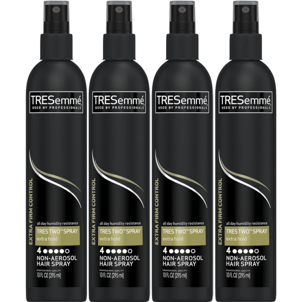4 Pack TRESemme Tres Two Hair Spray NonAerosol Extra Firm Hold 10 Oz
