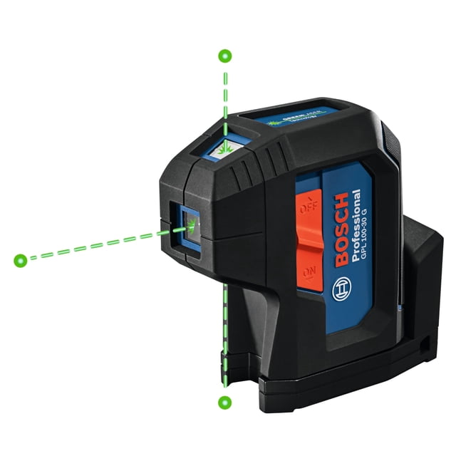 Láser de alineación Bosch GPL100-30G Green-Beam con autonivelación