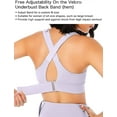 thumbnail image 6 of Womens High Impact Sports Bra Front Zipper Closure Adjustable Velcro Straps Shockproof Post-Surgery Workout Bra, 6 of 7