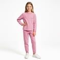 thumbnail image 2 of masbird Girls Boys Print Pajamas 2 Pieces Long Sleeve Jammies Set Toddler Pjs Fall Winter Sleepwear 6-12 Months 12-24 Months 2t 3t 4t 5t 6t 7t 8t 9t Children(Purple,2-3 Y), 2 of 5