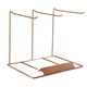 thumbnail image 4 of Soporte de Joyería, Expositor de Pendientes, Estante de Almacenamiento de Joyería de Hierro, Soporte de Almacenamiento de Joyería para Colgantes, Joya 3FilaOro 26x19x22cm, 4 of 9
