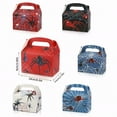 thumbnail image 3 of 32pcs Halloween Spider Handheld Paper Boxes, Festival Horror Gift Packaging Boxes, Foldable Thickened Handles, Creative Foldable Tote Bags, Pumpkin Party Decoration Boxes, 3 of 6