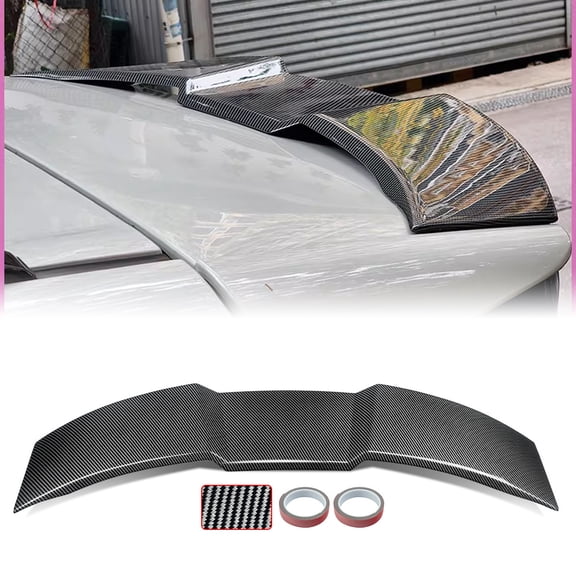 Rear Trunk Spoiler Wing Lip Carbon Fiber Look For 2019-2022 Toyota RAV4