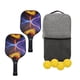thumbnail image 3 of Set Interior Exterior Pickleballs Pelotas Raquetas patrón de tiras Zulema Paletas de pickleball, 3 of 8