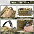 thumbnail image 4 of Pavilia Tactical Toiletry Bag for Men, Hygiene Travel Bag, Military Dopp Kit, Water Resistant Molle Pouch, Mens Shaving Grooming Essentials, Bathroom Shower Toiletries Small Organizer Case, Camo, 4 of 9