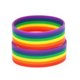 thumbnail image 4 of Universal Rainbow Bracelet Silicone Lesbian Pride Wristband Party Props Monstrate HA029345-00, 4 of 6