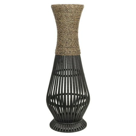 Elegant Expressions by Hosley Natural Bamboo/Seagrass Vase, (Best Vase For Hydrangeas)