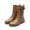 CAMEL-PU-2, variant on Women's Ankle Bootie Winter Lace up Mid Calf Military Combat Boots
