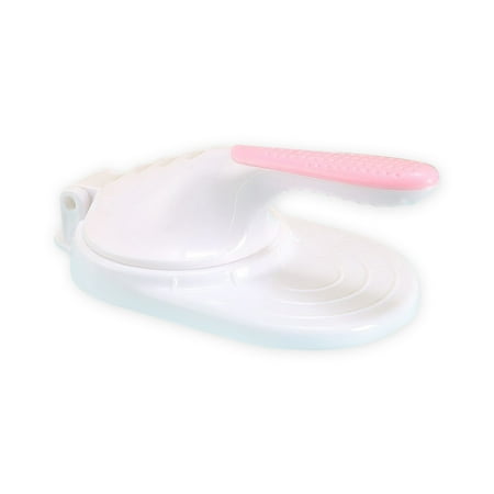 

5PCS Dumpling Skin Plastic Dough Presser Pastry Ravioli Wrapper Mold Paste Pressing Tools Household Kitchen Baking Accessories White Handle Pink