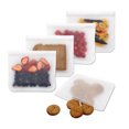 thumbnail image 5 of 20*22cm Lot de 5 Sacs en Silicone Réutilisables avec Fermeture Éclair et Support pour Aliments, Sacs de Congélation, Sacs à Sandwich, Sacs de Rangement pour Légumes, Lait, Collations, Viandes, 5 of 5