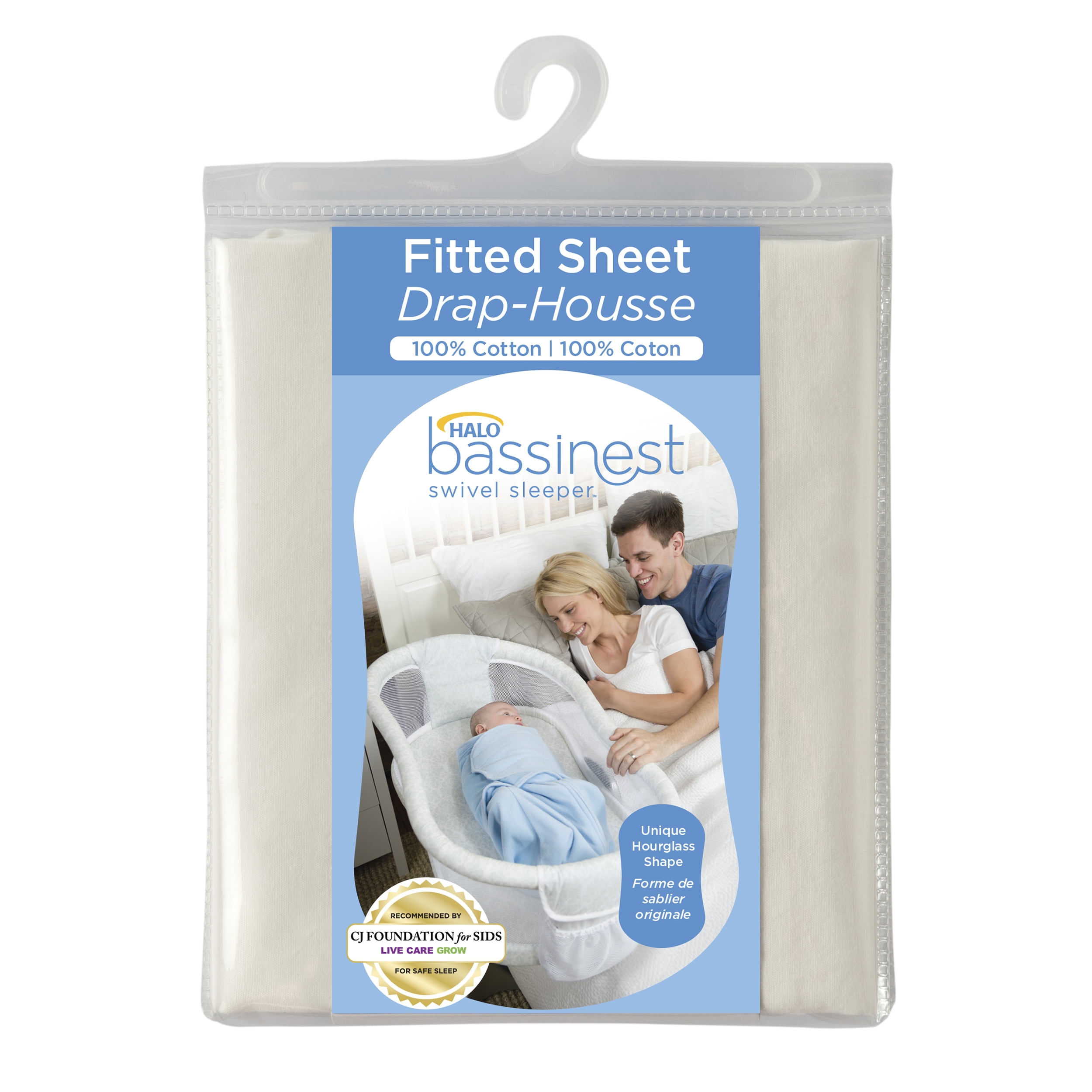 Halo BassiNest Twin Sleeper Fitted Sheets, Set Of 2