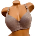 thumbnail image 2 of Iheyi 6 Pieces Women Basic Plain Full Cup 95% Cotton Bra B/C/D/DD (32B), 2 of 4