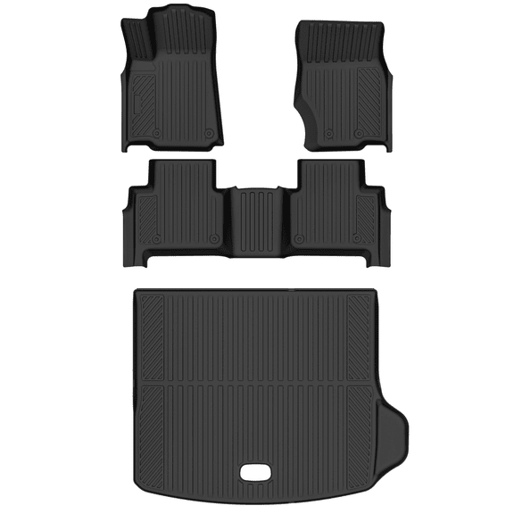 All Weather Floor Mats Cargo Mat Fit for Jeep Grand Cherokee(WL Include 4xe, Not WK2 or WL75) 2022-2026 5 Seat Only TPE Rubber Liners All Season Guard Odorless Anti-Slip Floor Mats Cargo Liner