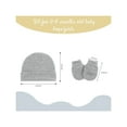 thumbnail image 3 of FOREEMME Baby Beanies for Boys Girls Newborn Baby Hat with Mittens Cute Cotton Hospital Hats for 0-6 Months, 3 of 6