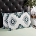 thumbnail image 4 of Turquoise Aztec Throw Pillow Cover 16 x 24 Inch Decorative Pillow Cover Bohemian Southwest Neutral Aesthetic Lumbar Pillowcase Seasonal Rectangle Cushion Case for Couch Sofa Bed Living Room, 4 of 7