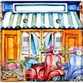 thumbnail image 1 of Metal Light Switch Wall Plate Outlet Cover (Coffee Mocha Espresso Shop Cafe Vintage Store Front Flower - Double Toggle), 1 of 2