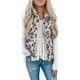 thumbnail image 5 of Tie Dye Vest Outwear, Soft Fleece Fuzzy Zipper Vest Lightweight Warm  For Winter For Female ANGGREK beis XXL, 5 of 6