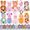 thumbnail image 1 of Juego de muñecas Reborn Vueos, 10 unidades, 10 cm, con 10 atuendos, juguete para niños, 1 of 7