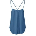 thumbnail image 4 of Weikingp Backless Tops For Women Womens Tank Tops Dressy Casual Built In Bra Tank Tops For Women Womens Tops Casual Women'S Tank Tops Blue S, 4 of 5