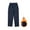 Navy Blue, variant on QUDDERR Toddler Kids Straight Sweatpants Boys Girls Fleece Jogger Pants Padded Thick School Uniform Pants 5-19T Winter Elastic Waist Thick Trousers for Youth