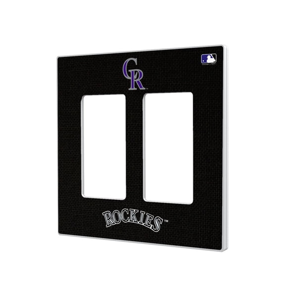 Colorado Rockies Solid Double Rocker Light Switch Plate
