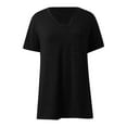 thumbnail image 4 of Timegard Tops for Women V Neck Drop Shoulder Loose Comfy Blouse Pockets Casual Summer Athletic Tee Shirts, 4 of 5