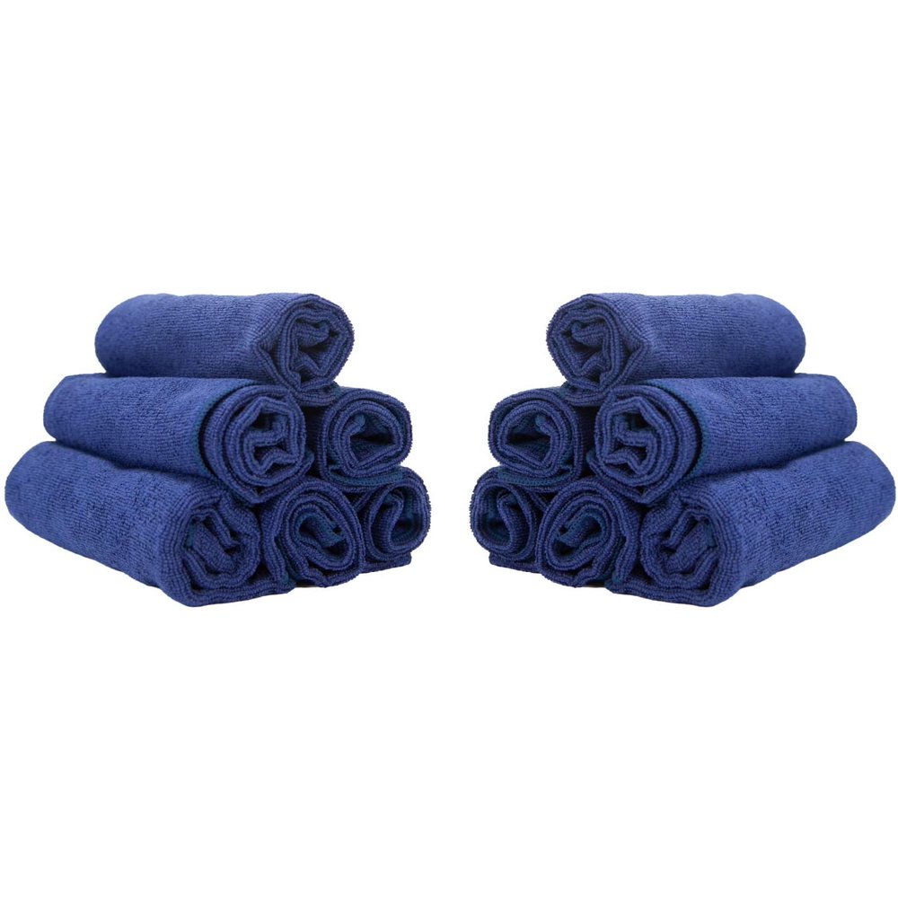 Arkwright Microfiber Hand Towels, 12 Pack, 15 x 24, Navy Blue Walmart