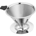 thumbnail image 1 of Filtre à Café en Acier Inoxydable Élégant pour Café Enrichi, Grand, 1 of 1