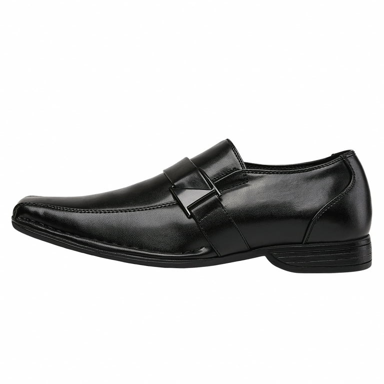bruno marc men's giorgio leather lined dress loafers shoes Bruno Marc Men Oxfords Fashion Square Toe Shoes Slip On Loafers Dress Shoes  GIORGIO-3 BROWN Size 9.5