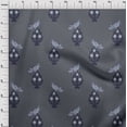 thumbnail image 3 of oneOone Cotton Silk Fabric Leaves|Bird & Floral Block Printed Craft Fabric BTY 42 Inch Wide, 3 of 4