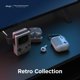 thumbnail image 5 of RV Funda AW5 compatible con AirPods 3, diseño clásico de consola de videojuegos con mosquetón, carga inalámbrica disponible (gris), 5 of 5