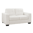 thumbnail image 4 of Aerys Style Moderne 2 Pcs Canapé Ensemble pour Salon- Causeuse et Canapé, Cuir Blanc, 4 of 5
