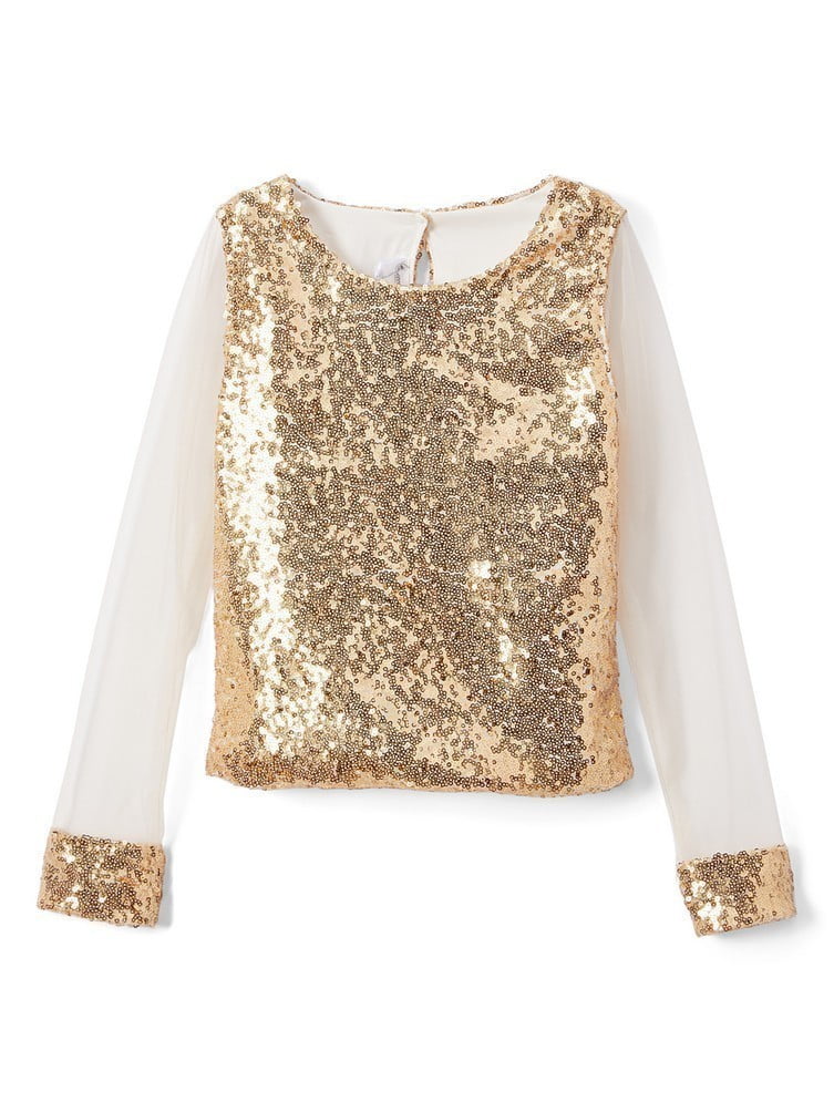 ladies sparkly long sleeve top